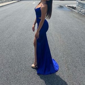 Royal blue prom dress